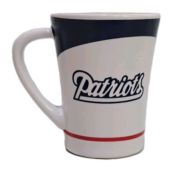 New England Patriots Shot Glass Mini Mug Sculpted Ceramic 2oz NFL 2.5" Football - Picture 3 of 5